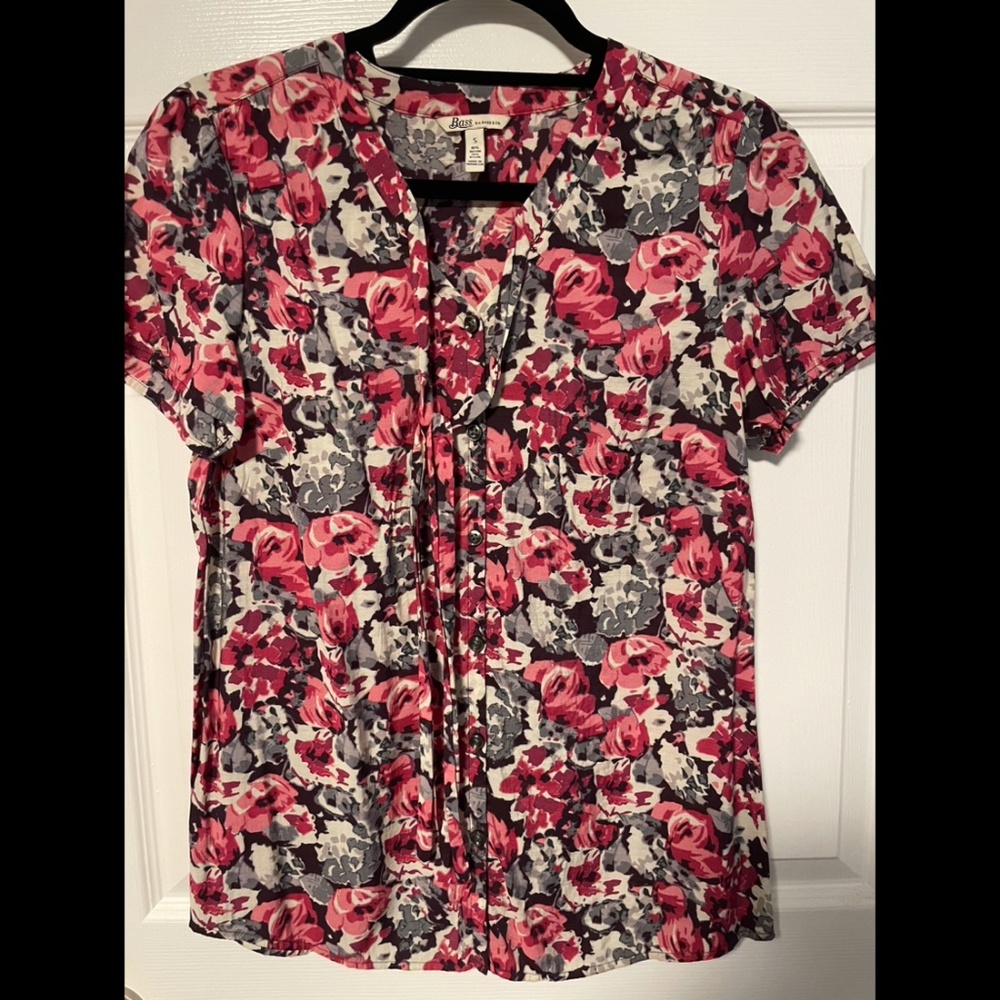 Pink Floral Blouse